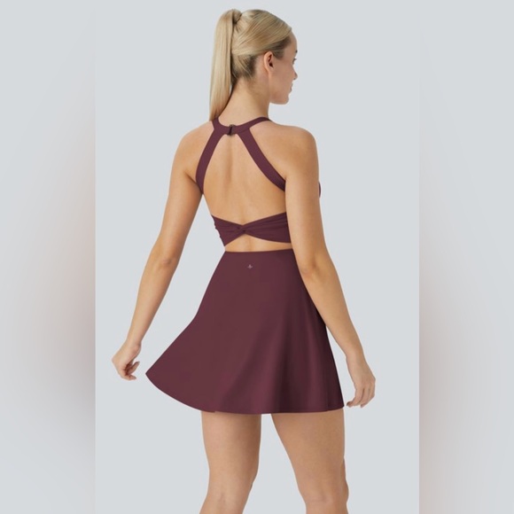 Halara Softlyzero Airy backless Twisted Cool Touch Active Dress Easy Peasy - Picture 1 of 2